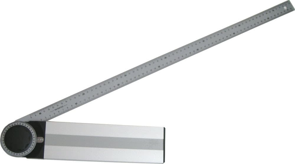Úhelník příložný hliníkový nastavitelný, 750mm, šířka 35mm, 0-180°