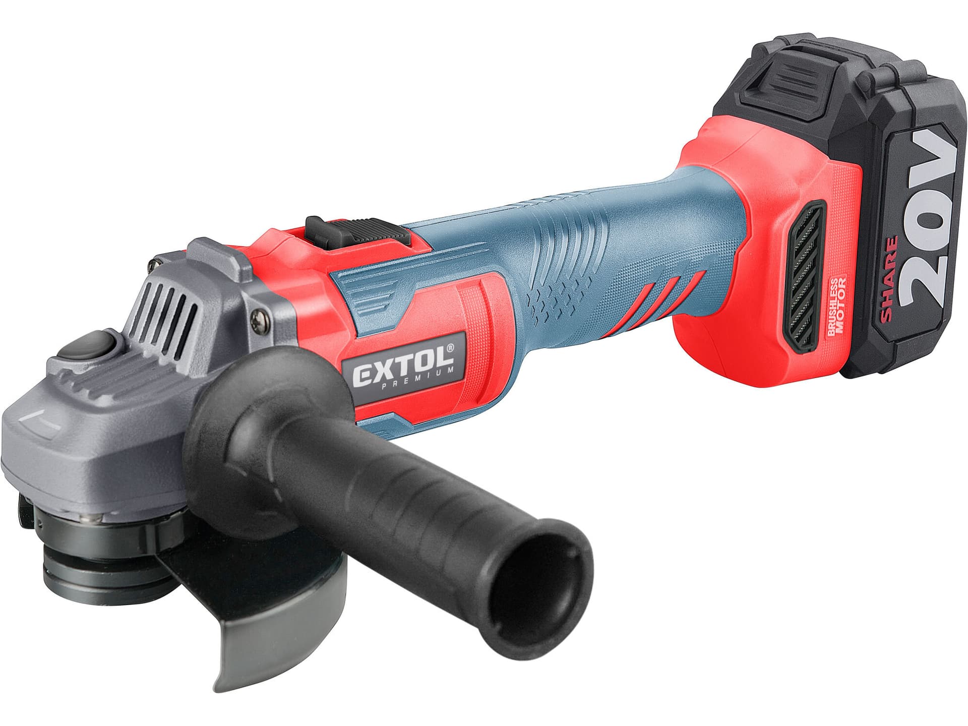Bruska úhlová aku Share20V, 1x 4Ah, 125mm, bezuhlíkový motor (8891838)