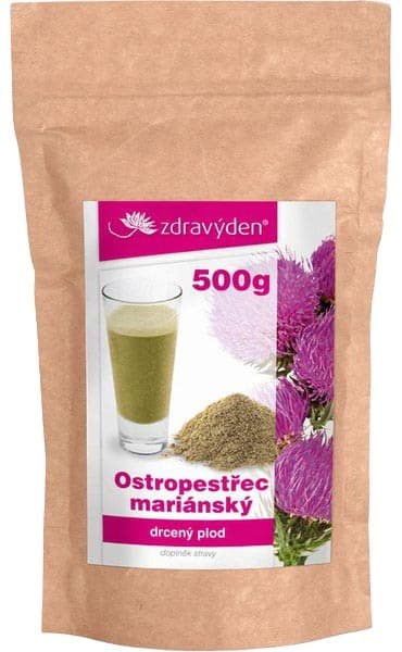 Ostropestřec mariánský, drcený plod 500g