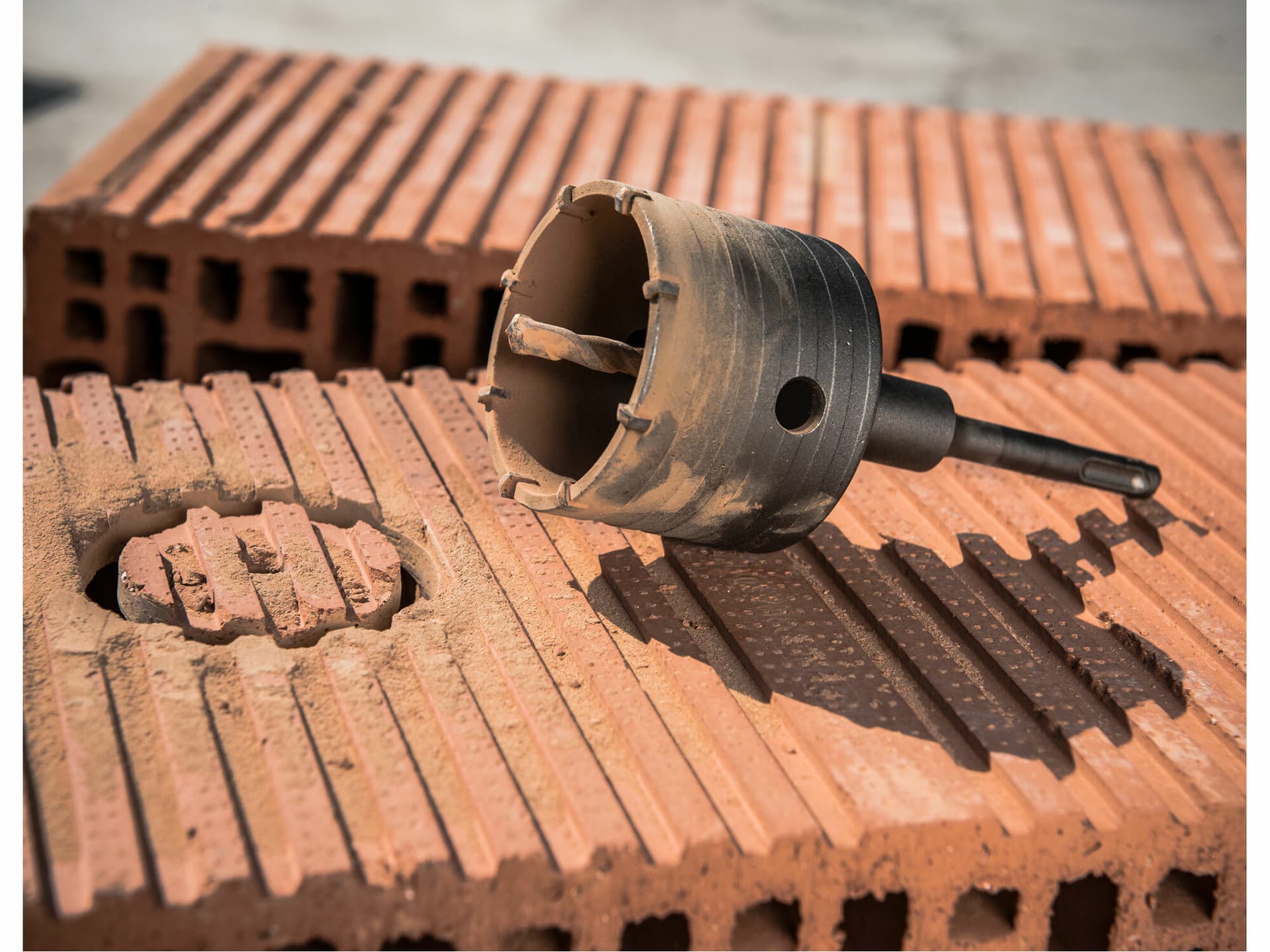 Vrták korunkový Ø68mm, SDS-plus, s SK plátky – 5