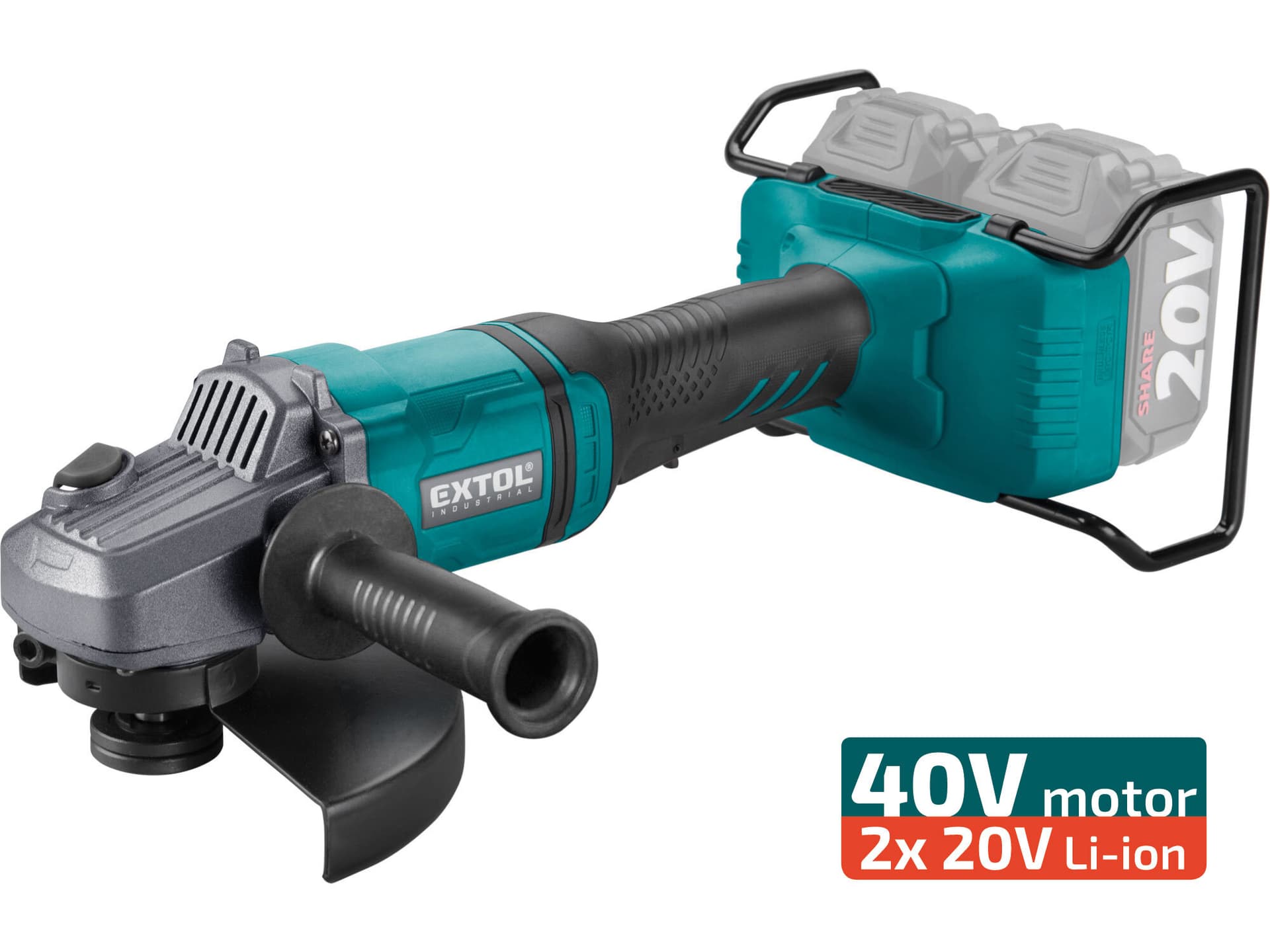 Bruska úhlová Share20V, 2x 4Ah, 150mm, 40V bezuhlíkový motor (8791847)