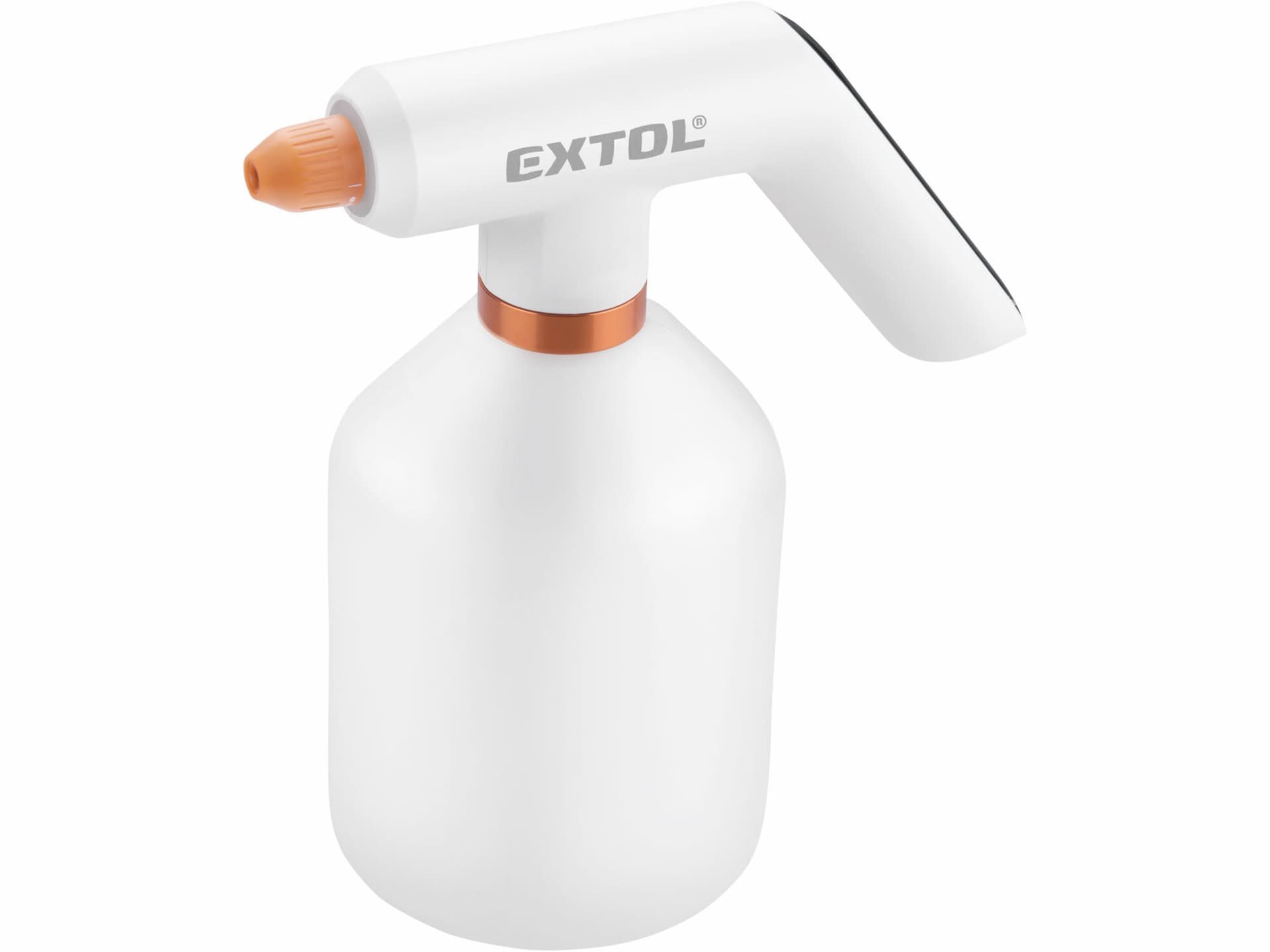 Postřikovač na květiny akumulátorový, 1L nádoba, 280-460ml/min, LED