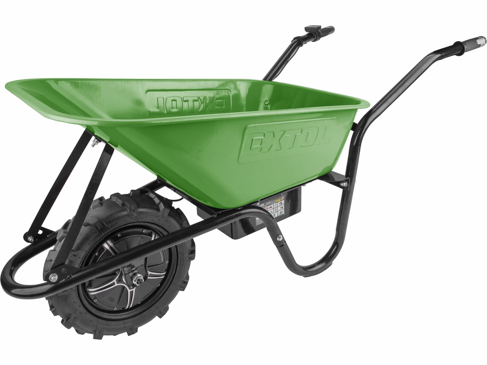 Kolečko na akumulátorový pohon, 80L, max. 150kg, olovený aku 24V/12Ah