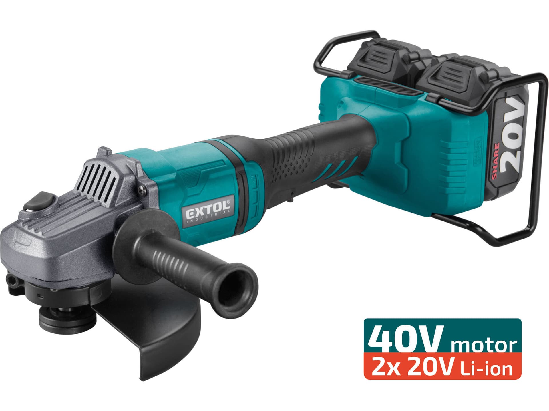 Bruska úhlová Share20V, 2x 4Ah, 150mm, 40V bezuhlíkový motor (8791846)
