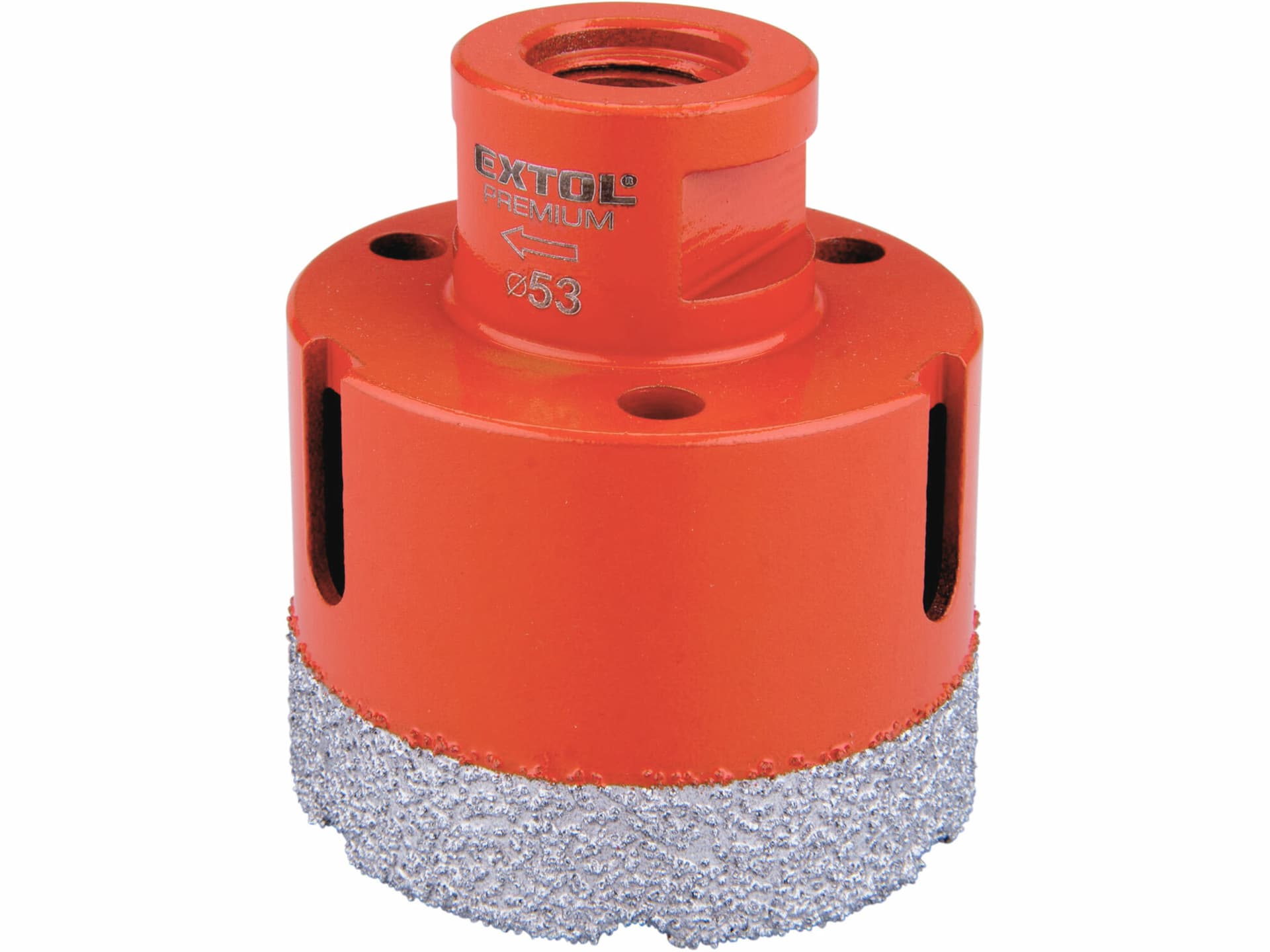 Vrták korunkový diamantový do úhlové brusky, Ø53mm