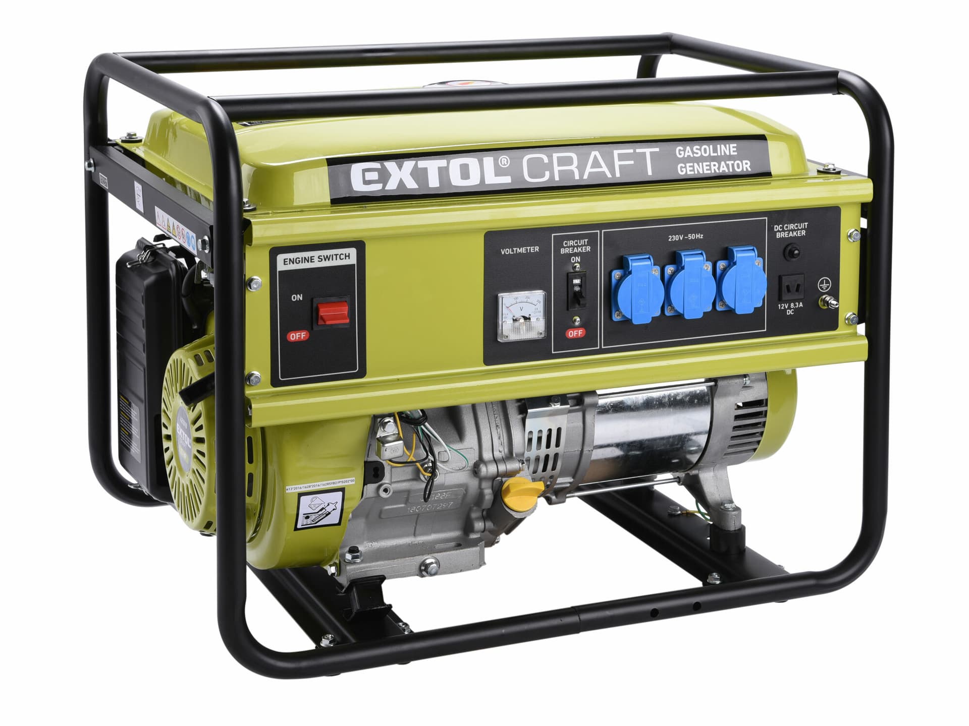 Elektrocentrála rámová benzínová, 1F, 5,5kW/230V