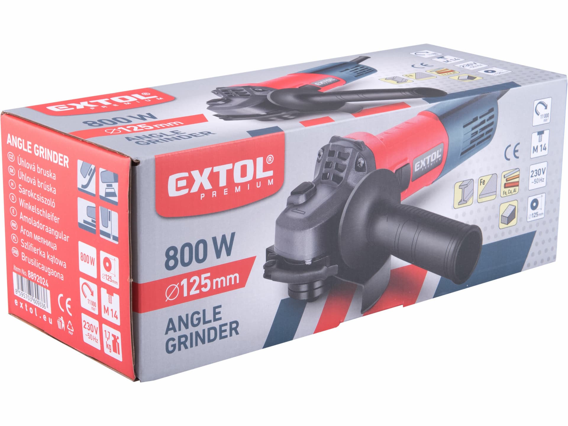 Bruska úhlová 125mm, 800W, 11000 ot/min – 9