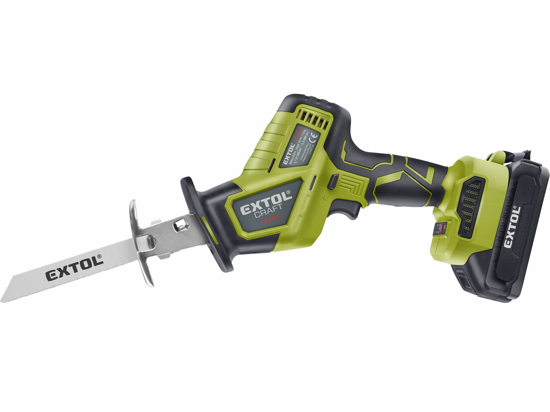 Pila ocaska akumulátorová bezuhlíková, 20V, 1x 2Ah Li-ion, 2A nabíječka, kmit 22mm