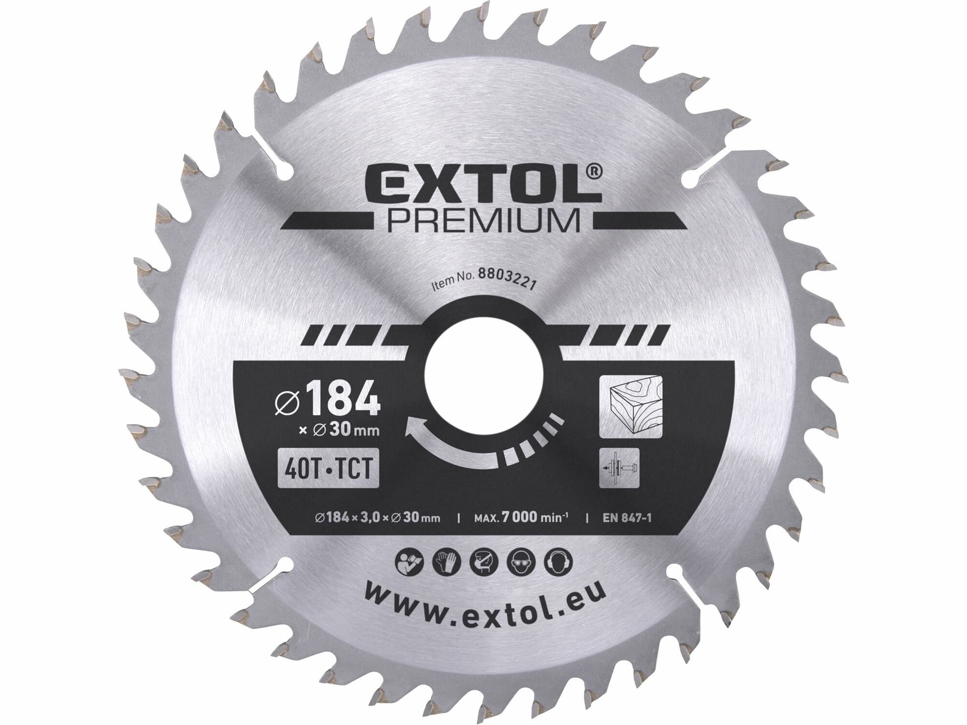 Kotouč pilový s SK plátkami, ø184x3,2x30mm, 40z