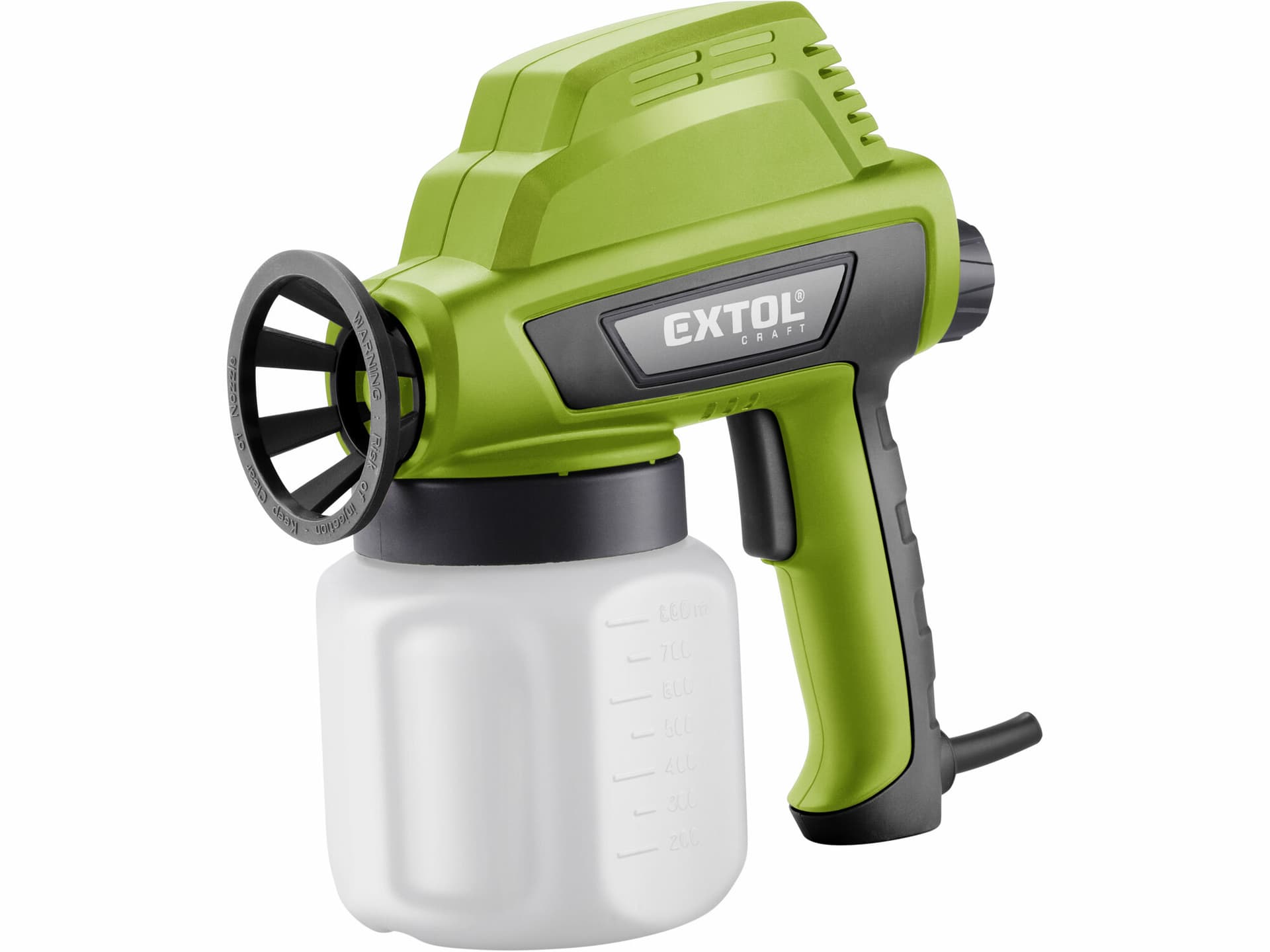 Pistole stříkací, příkon 110W, nádobka 800ml, 300ml/min, tryska 0,8mm