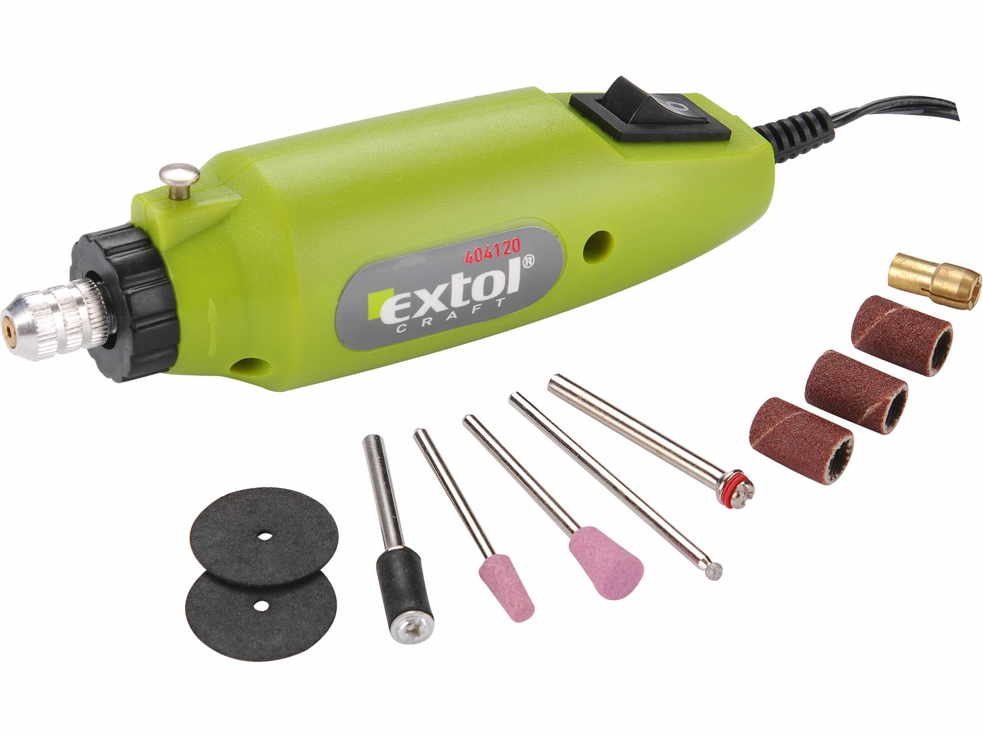 Bruska přímá mini s transformátorem, 12V, 12000ot/min
