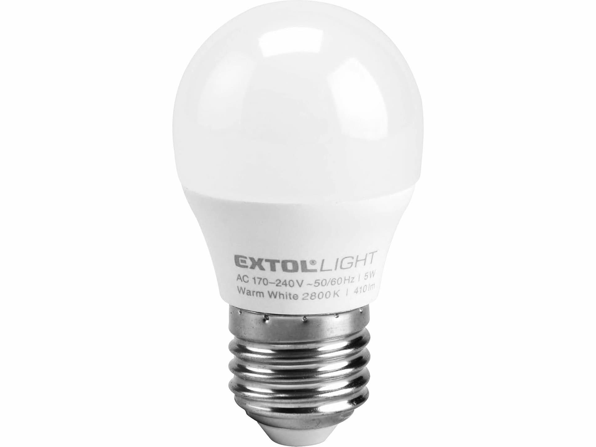 Žárovka LED mini, 5W, 410lm, E27, Ø45mm