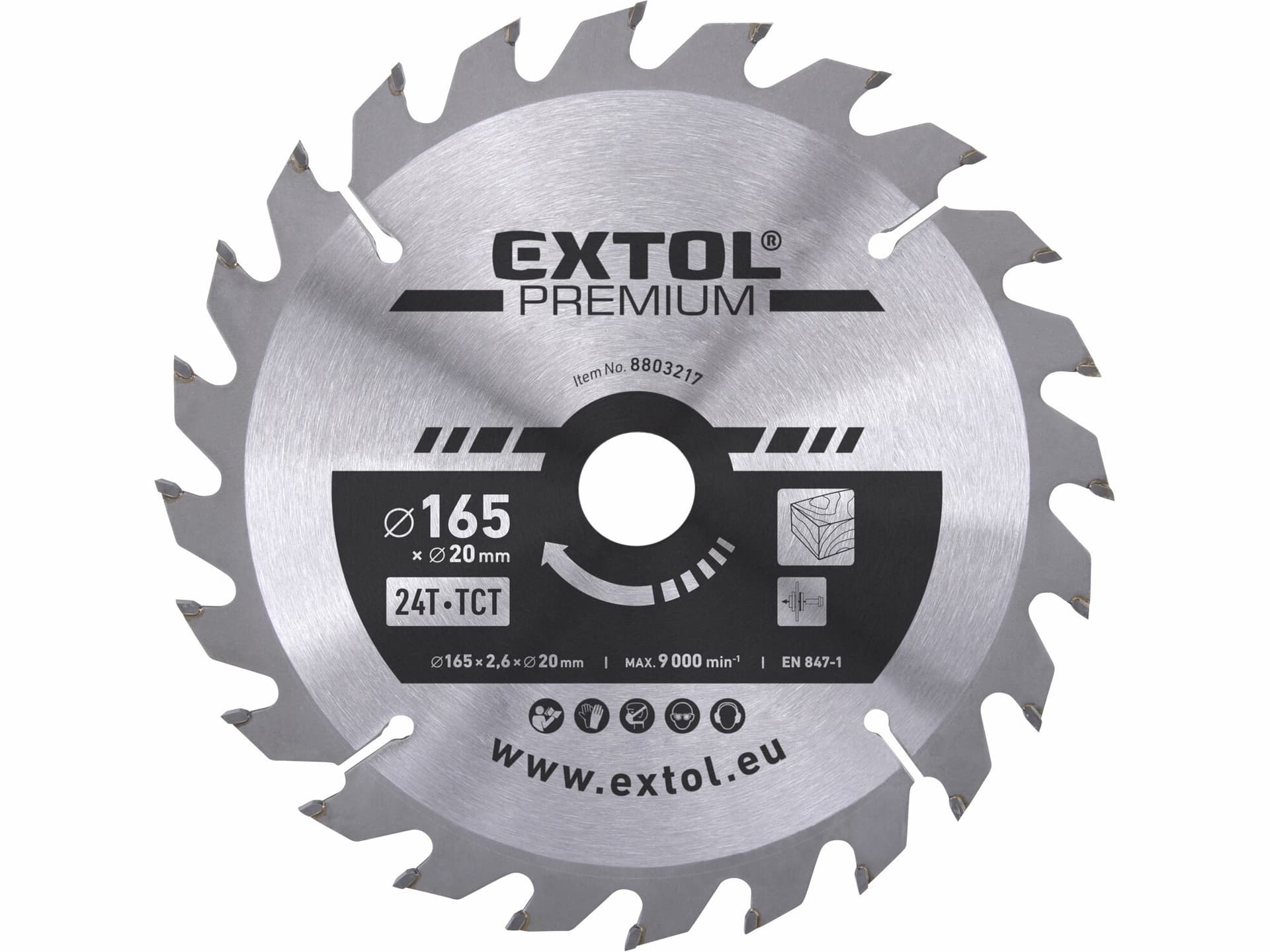 Kotouč pilový s SK plátkami, ø165x2,8x20mm, 24z