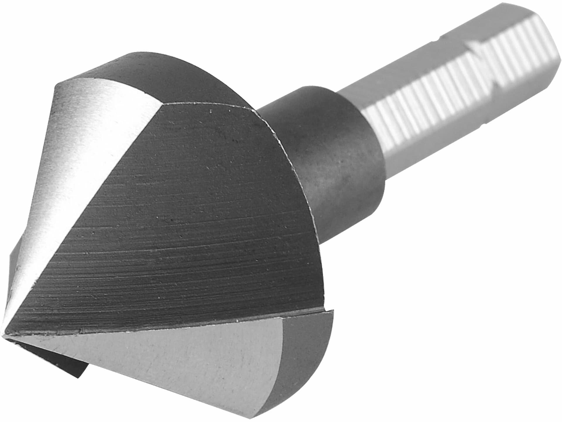 Záhlubník kuželový 90°, Ø25mm, 3-břitá hlava, 1/4" šestihranná stopka, HSS