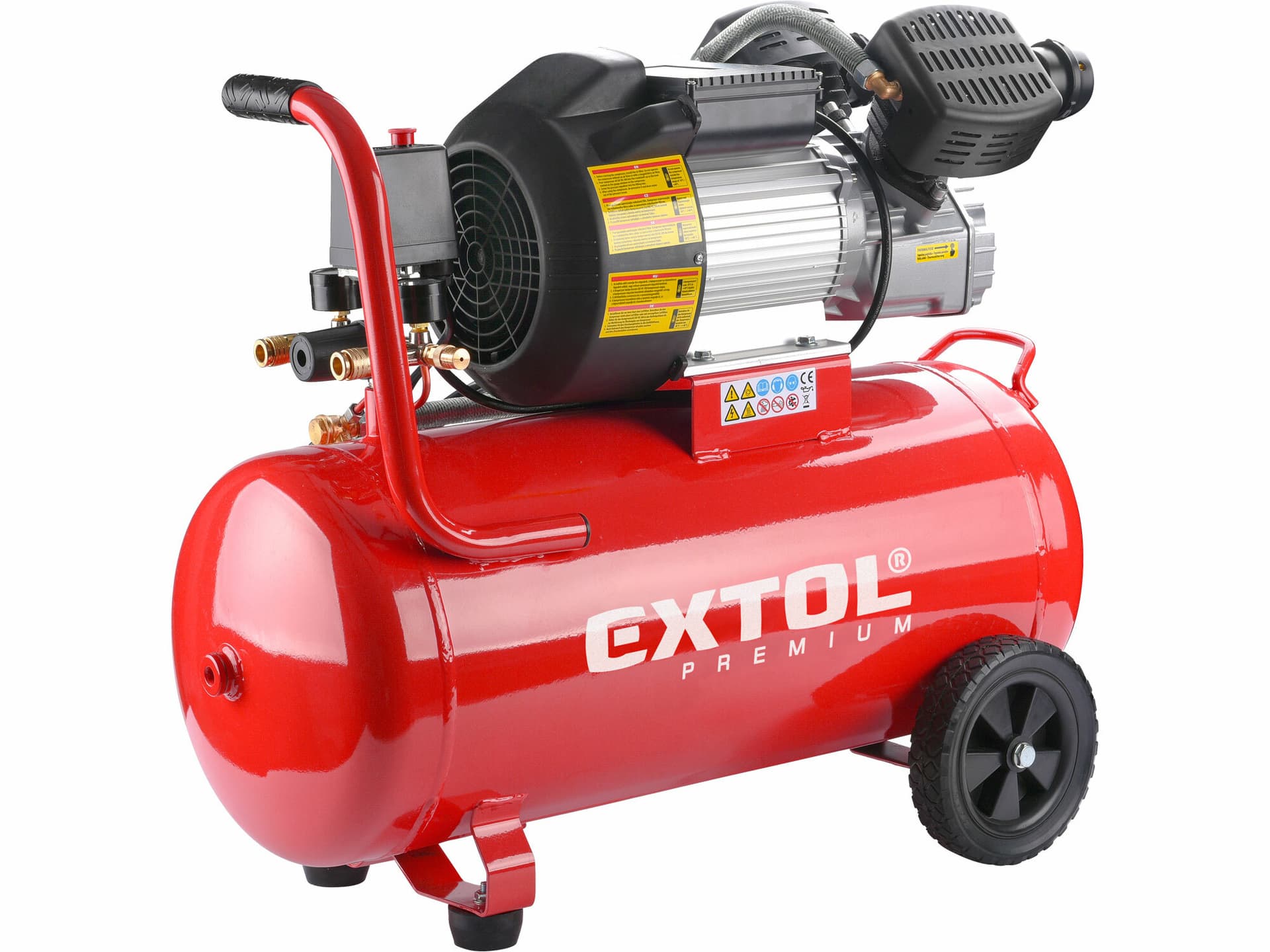 Kompresor olejový dvouválcový, příkon 2,2kW, nádoba 50l, max. 8bar