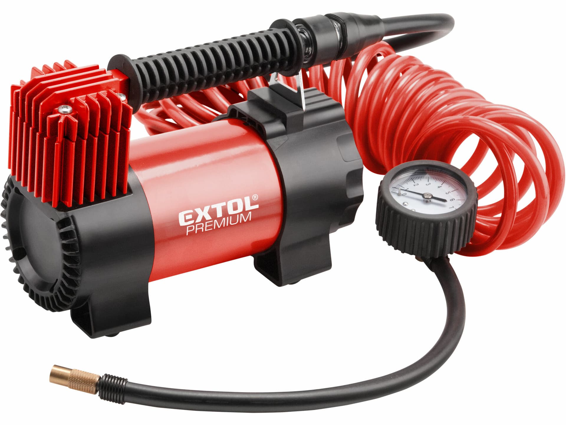 Kompresor do auta, 12V, 6,9bar, 3m hadice s tlakoměrem