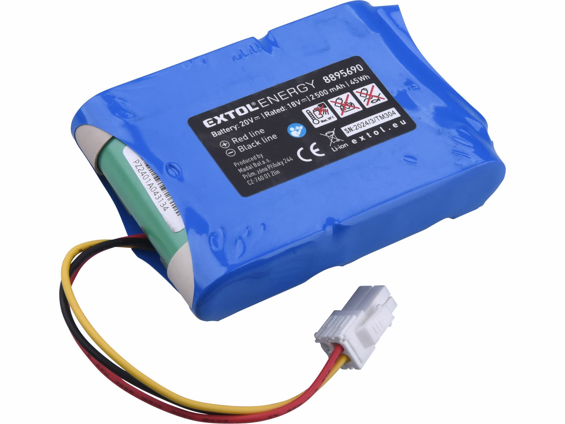 Akumulátor 20V/2,5Ah Li-ion, pro 8895650, 8895651