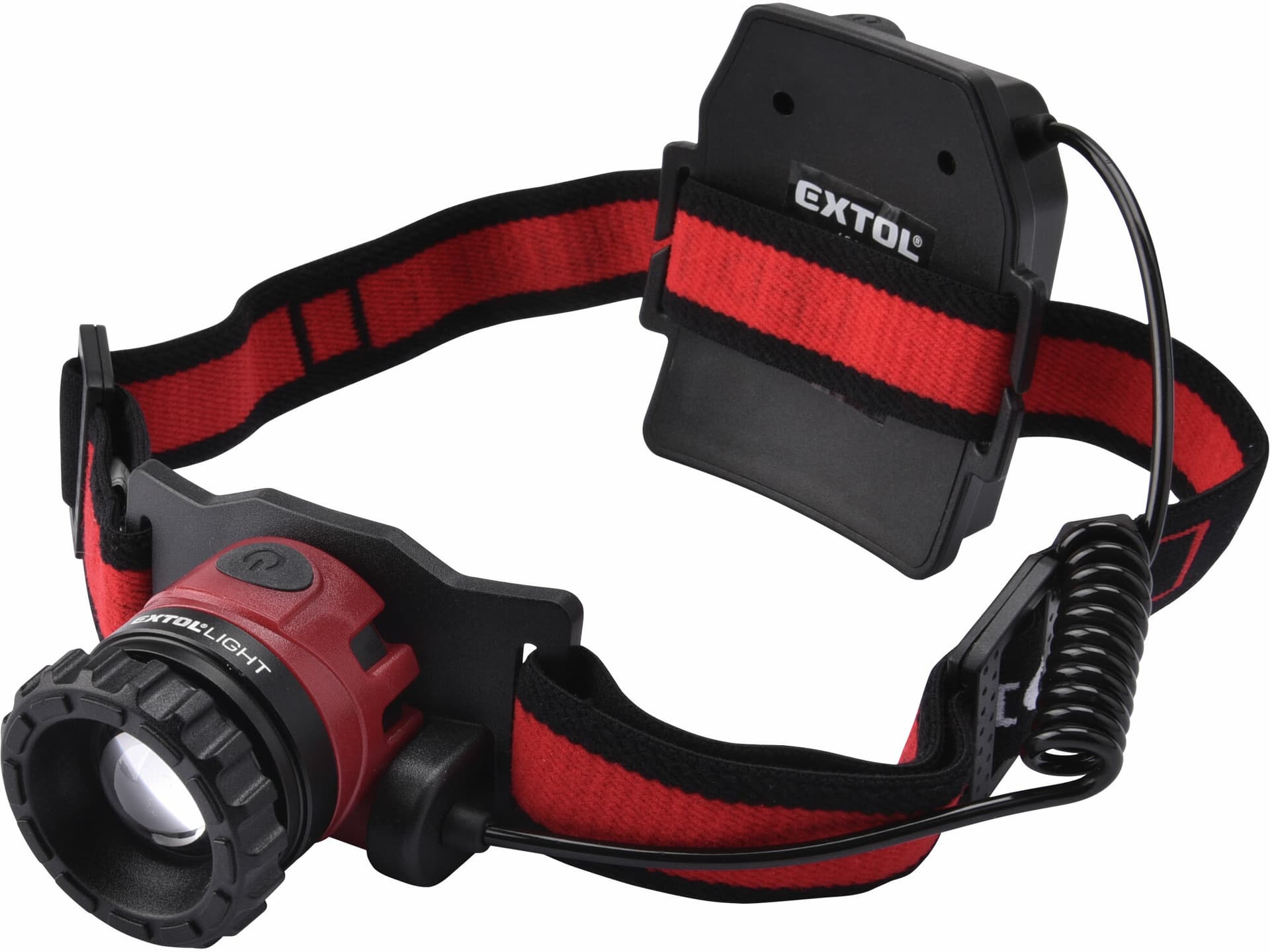 Čelovka CREE XPL LED, 450lm, 3,7V Li-Po 2,4Ah, nabíjení přes USB