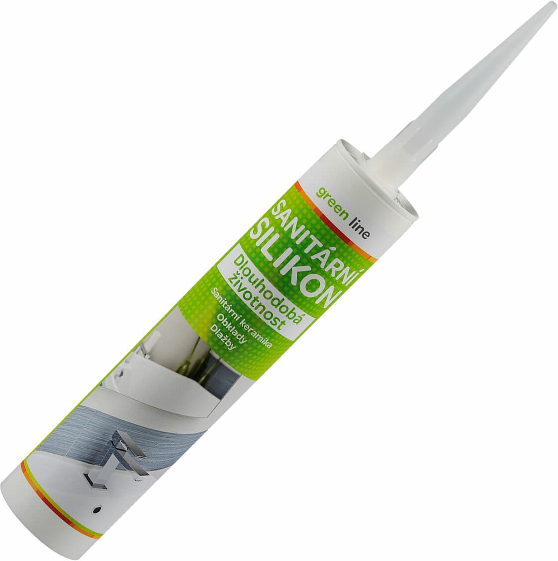 Silikon sanitární, objem 310ml, bílý