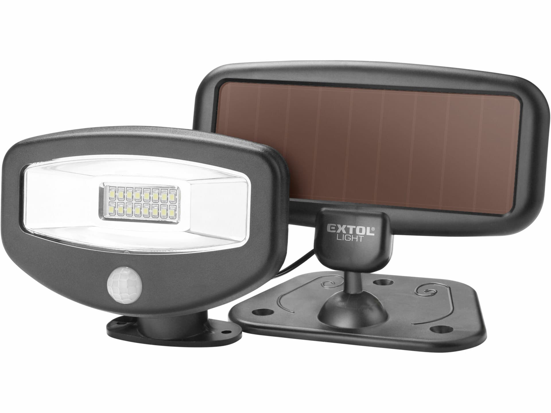 Svítidlo LED solární s pohybovým senzorem, 16xLED, 100 lm, IPX4