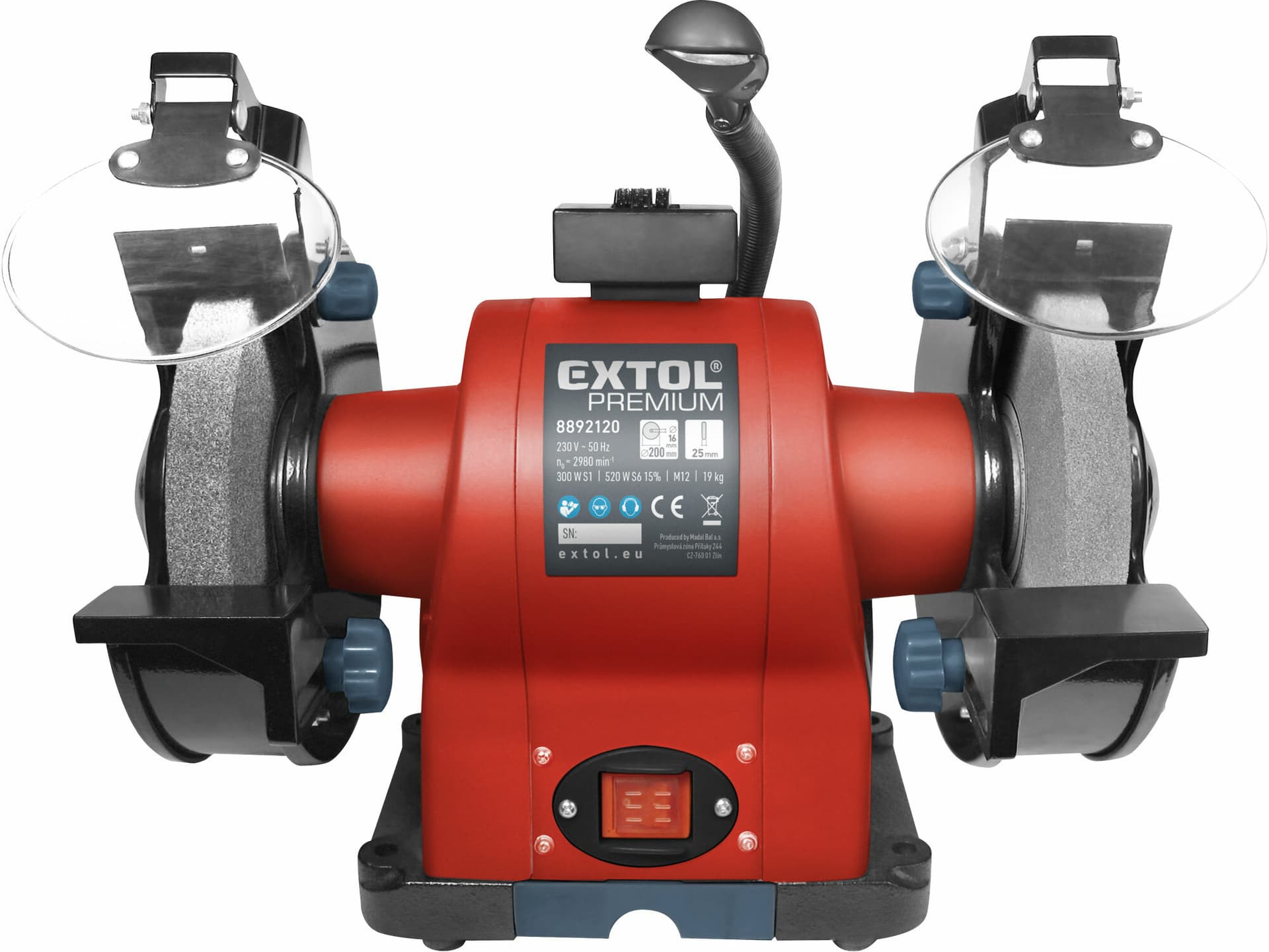Bruska dvojkotúčováL, příkon 520W, kotouč 200mm