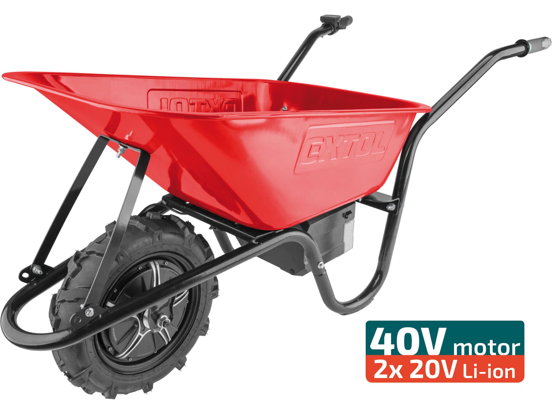 Kolečko na aku pohon Share20V, 2x 6Ah, 80l, max. 150kg