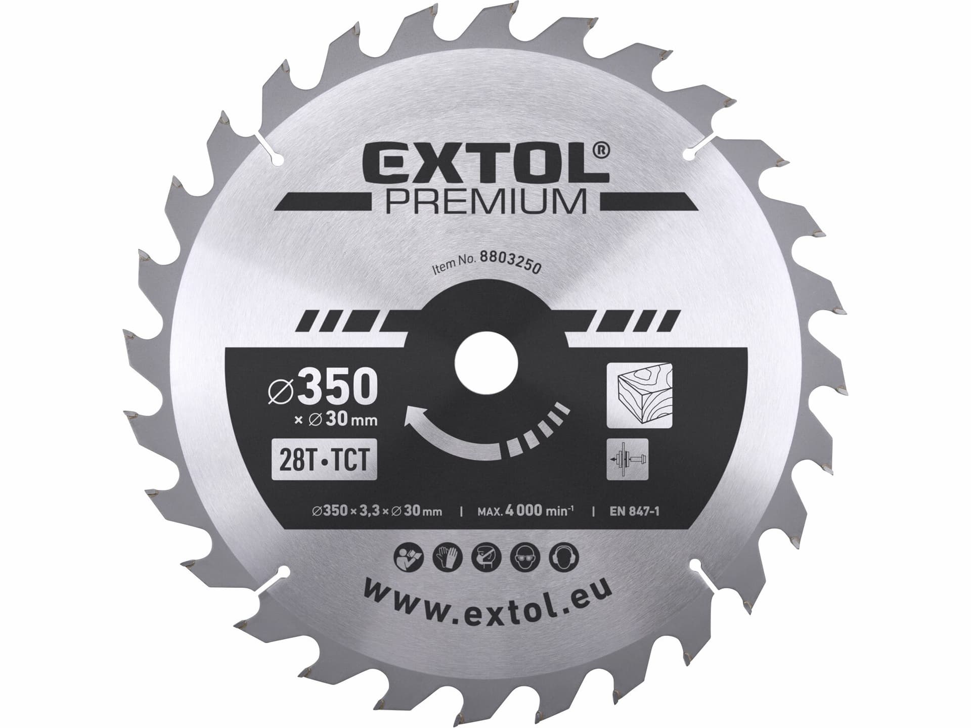 Kotouč pilový s SK plátkami, Ø350x3,5x30mm, 28z