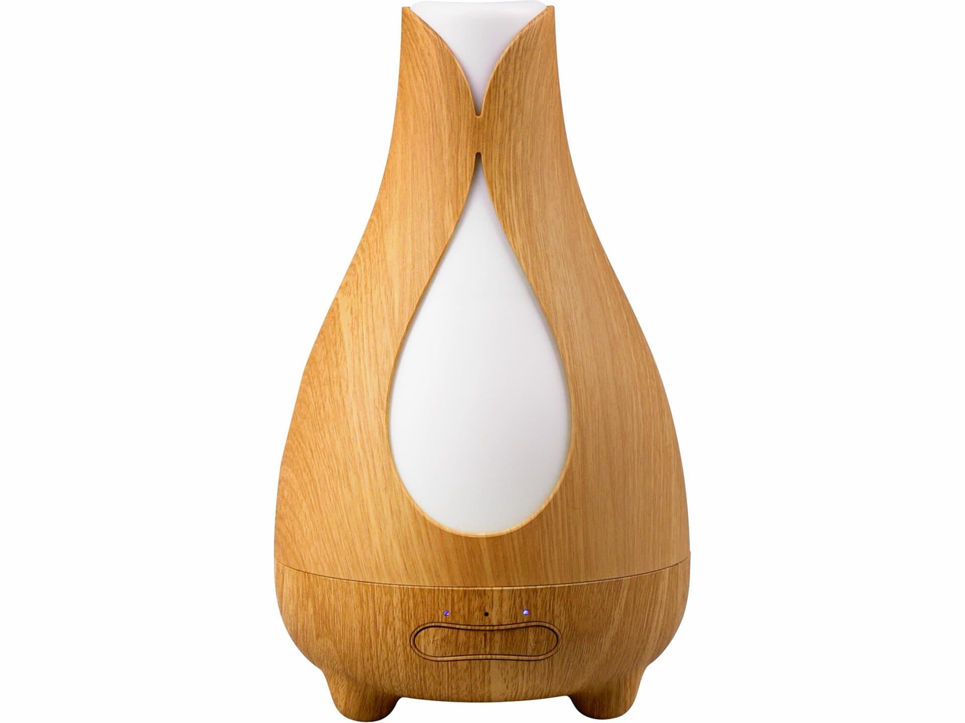 Aróma difuzér TULIP, světlé dřevo, 200ml, 7 barev, 12W, Ø13,6x23,5cm