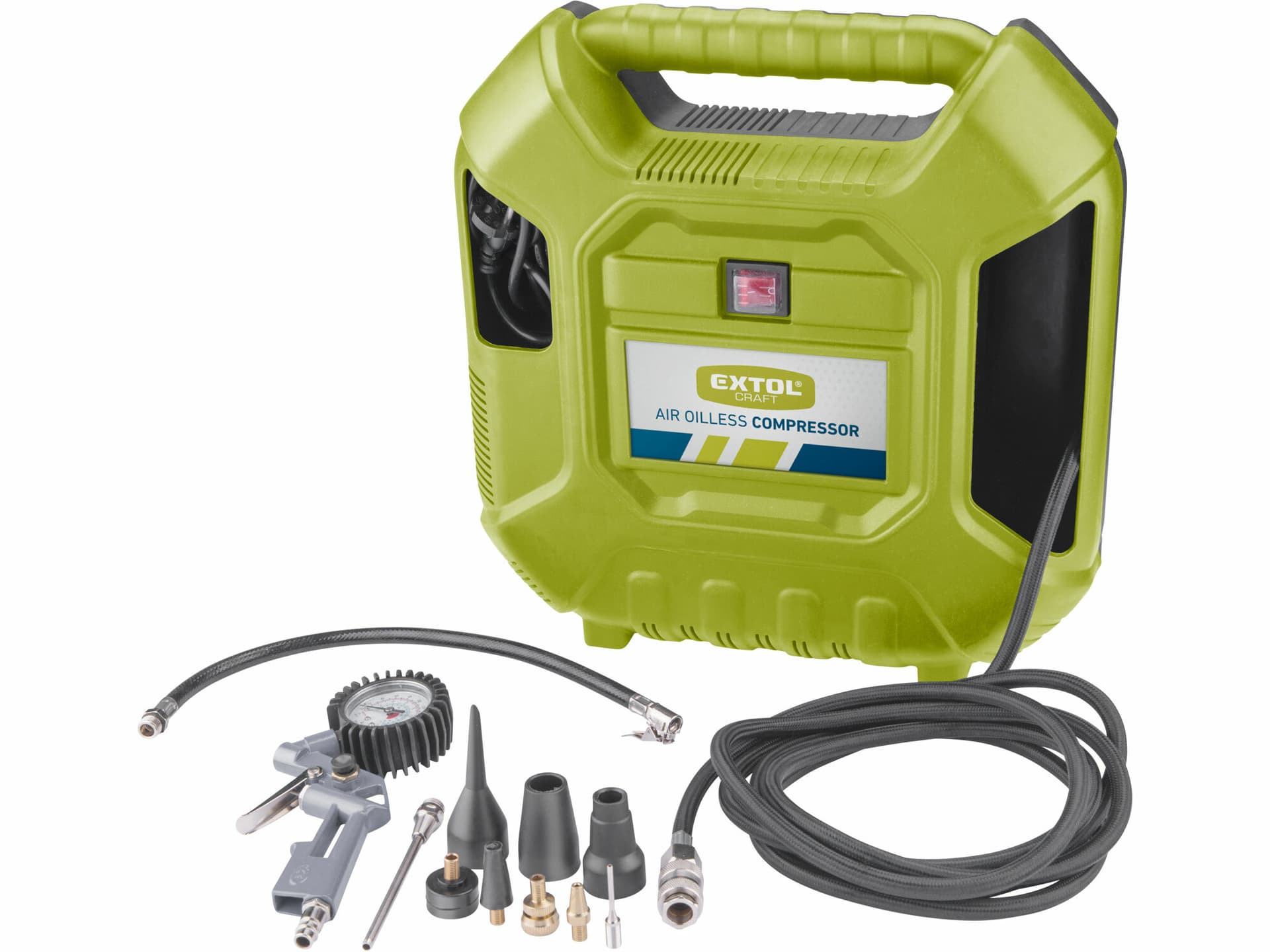 Kompresor bezolejový, příkon 1100W, 180l/min