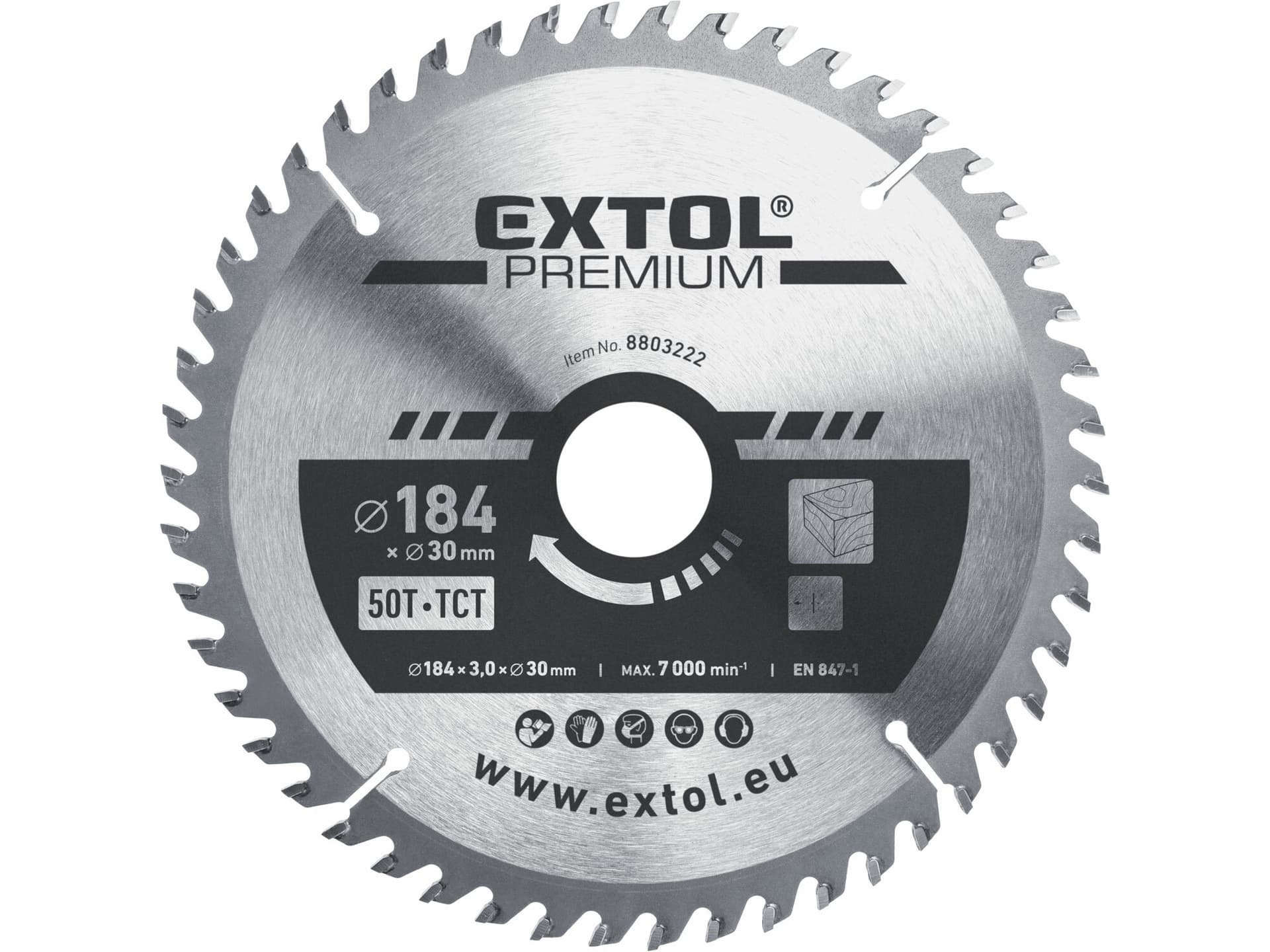 Kotouč pilový s SK plátkami, ø184x3,2x30mm, 50z
