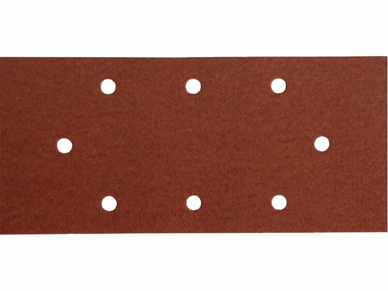 Brusny papír na suchý zips 10ks, 8 otvorů, 93x190mm, P40