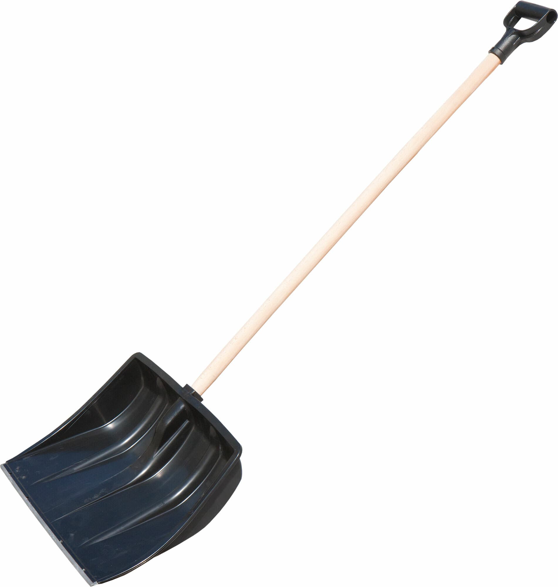 Odhrnovač na sníh plastový, dřevěná násada, 500mm