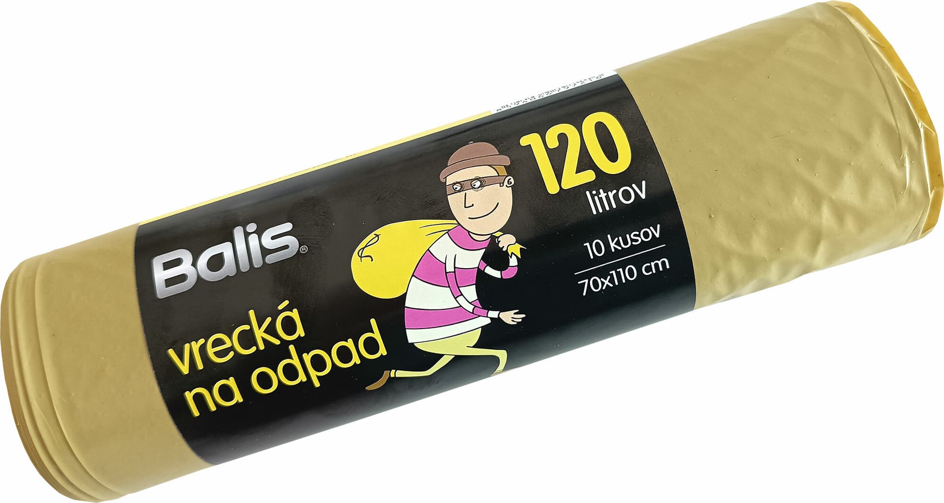 Pytle na odpad žluté 40µm 120l 10ks