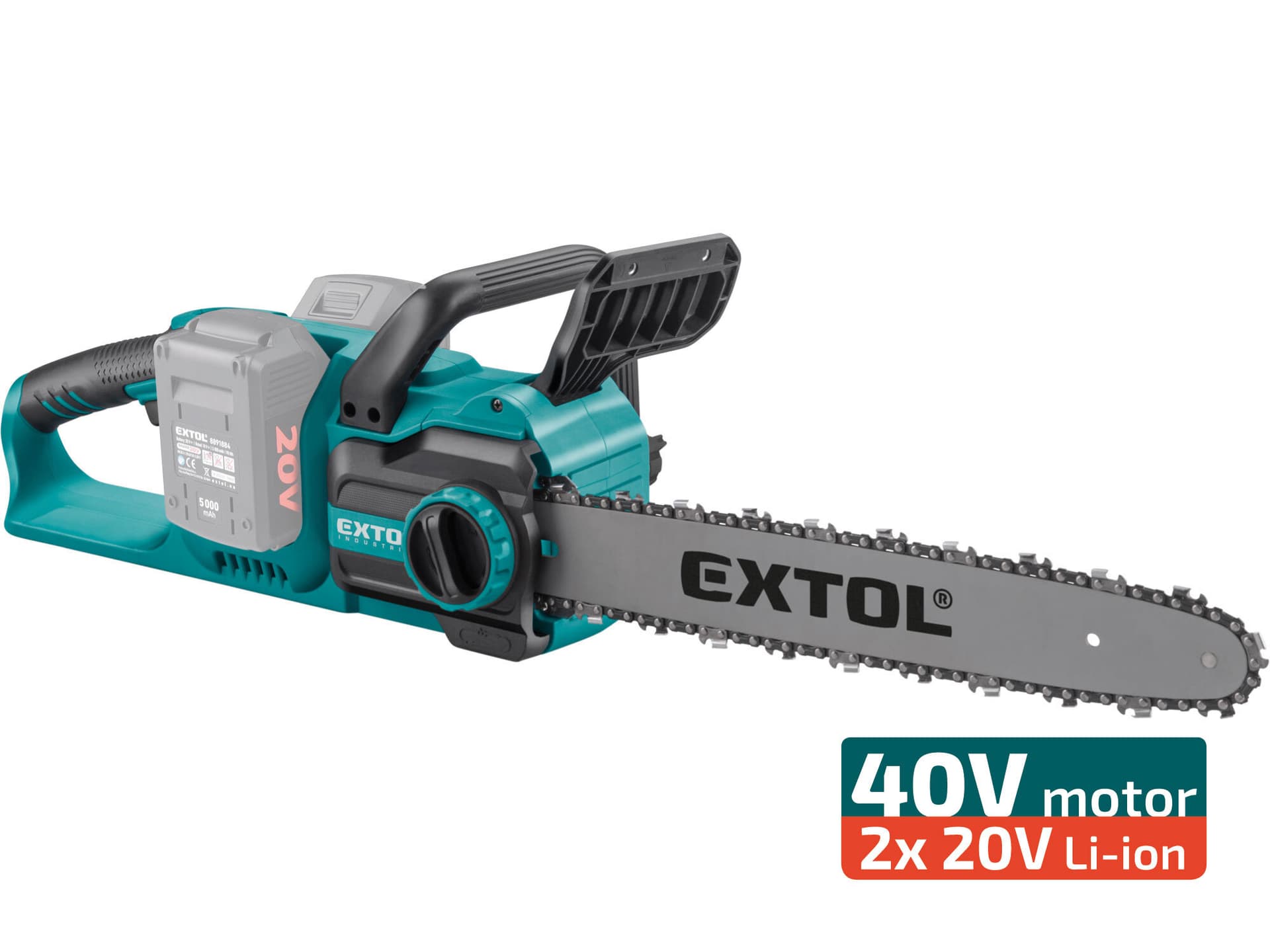 Pila řetězová Share20V, bez aku, čepel 455mm, bezuhlíkový motor