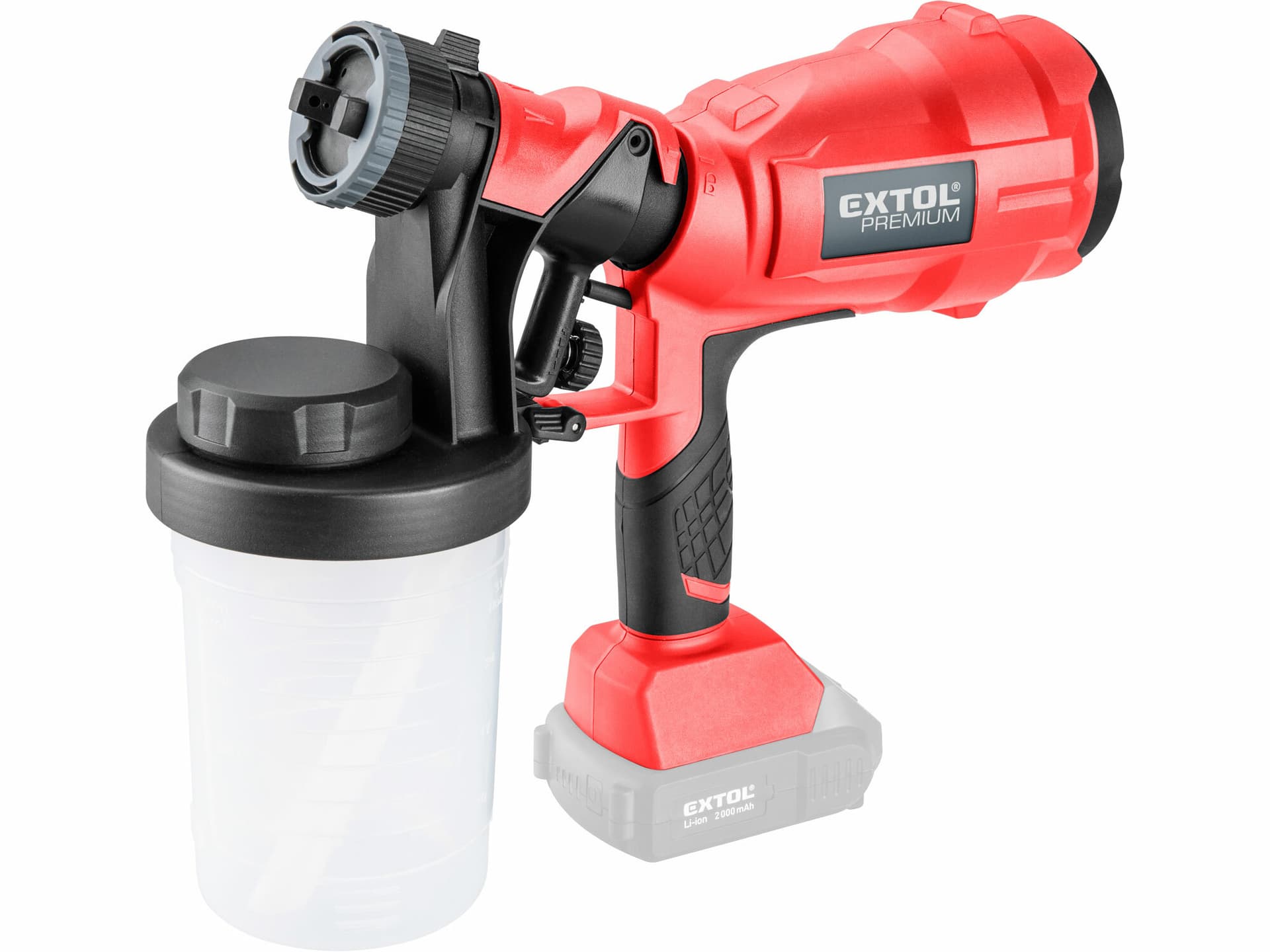 Pistole stříkací aku Share20V, bez aku, 700ml/min