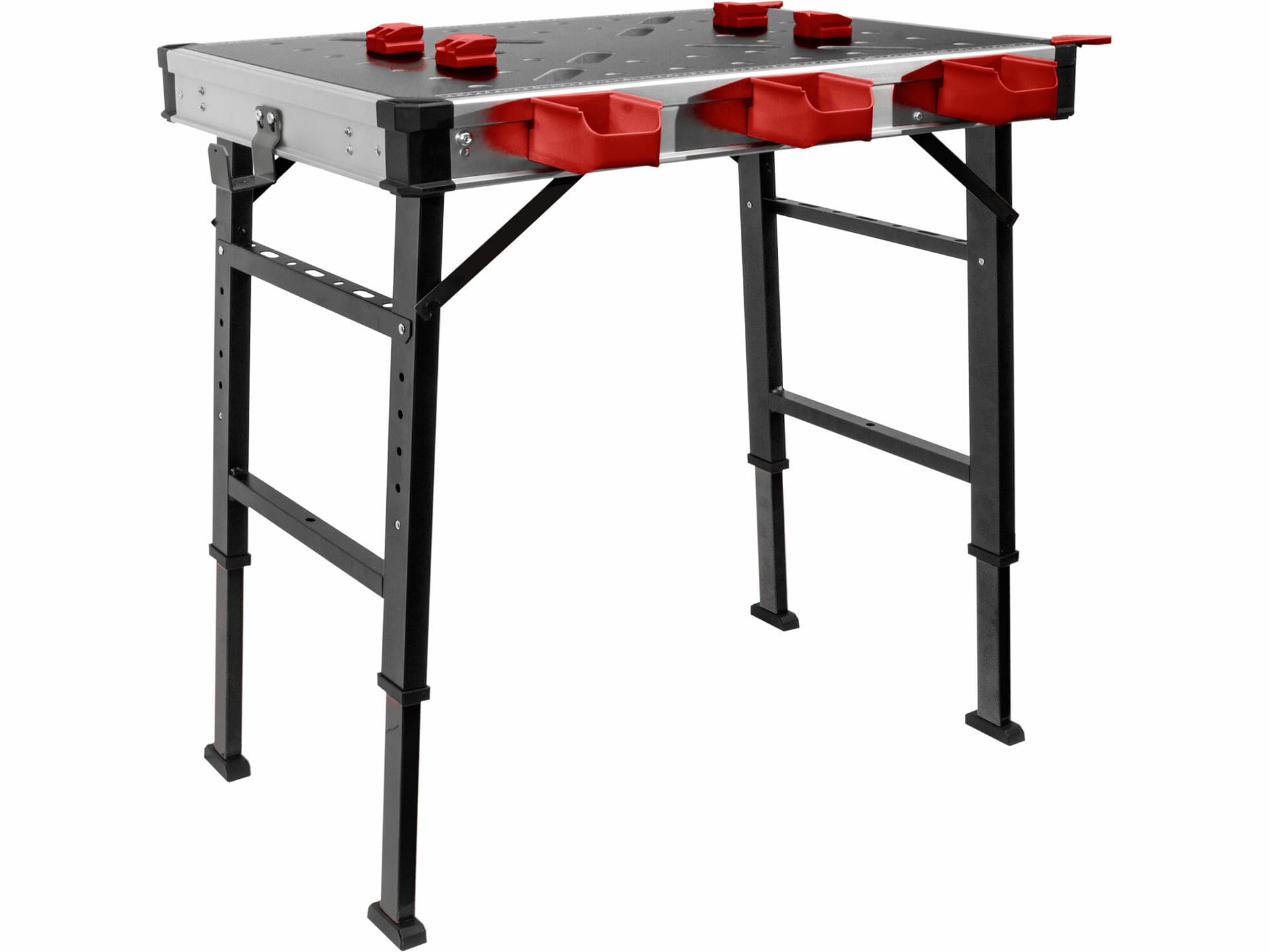 Stůl pracovní skládací, max. 450kg, 845x598x735-885mm, fixační otvory