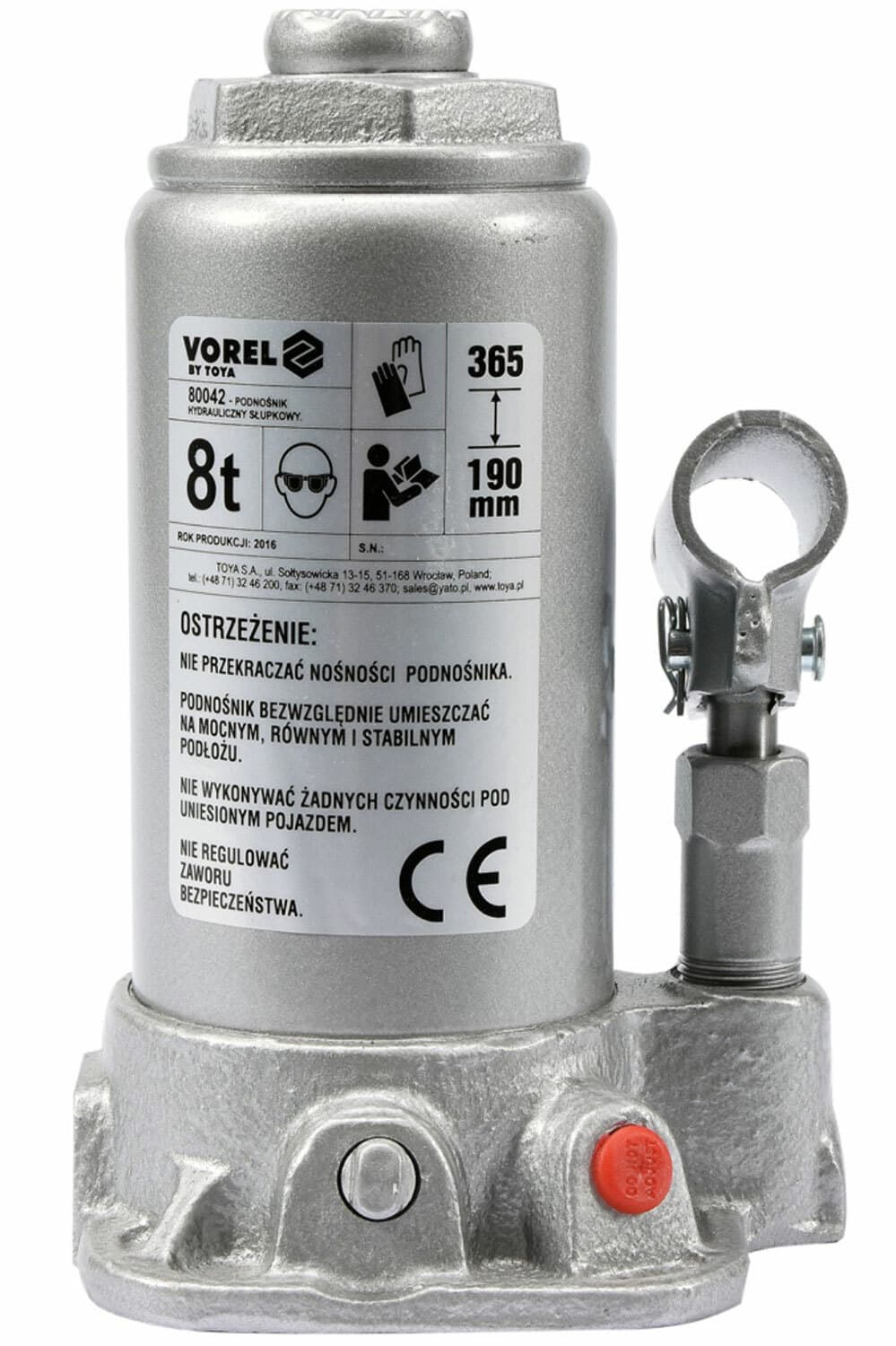 Zvedák hydraulický, max. 8000kg, zdvih 190-385mm
