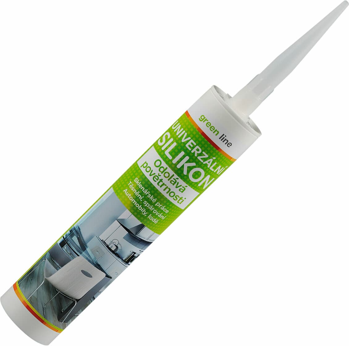 Silikon univerzální, objem 310ml, transparentní