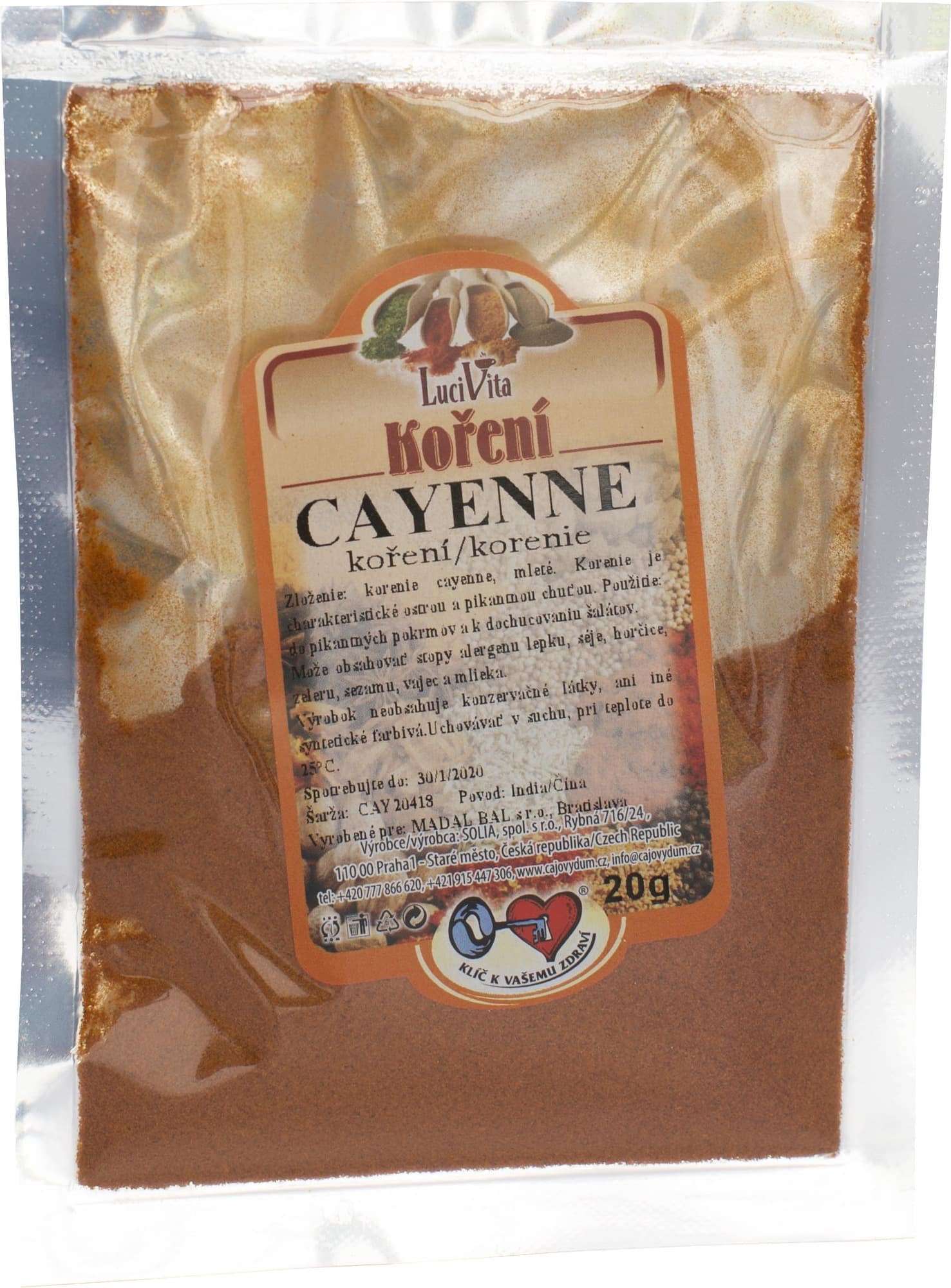 Kajenský pepř 20g