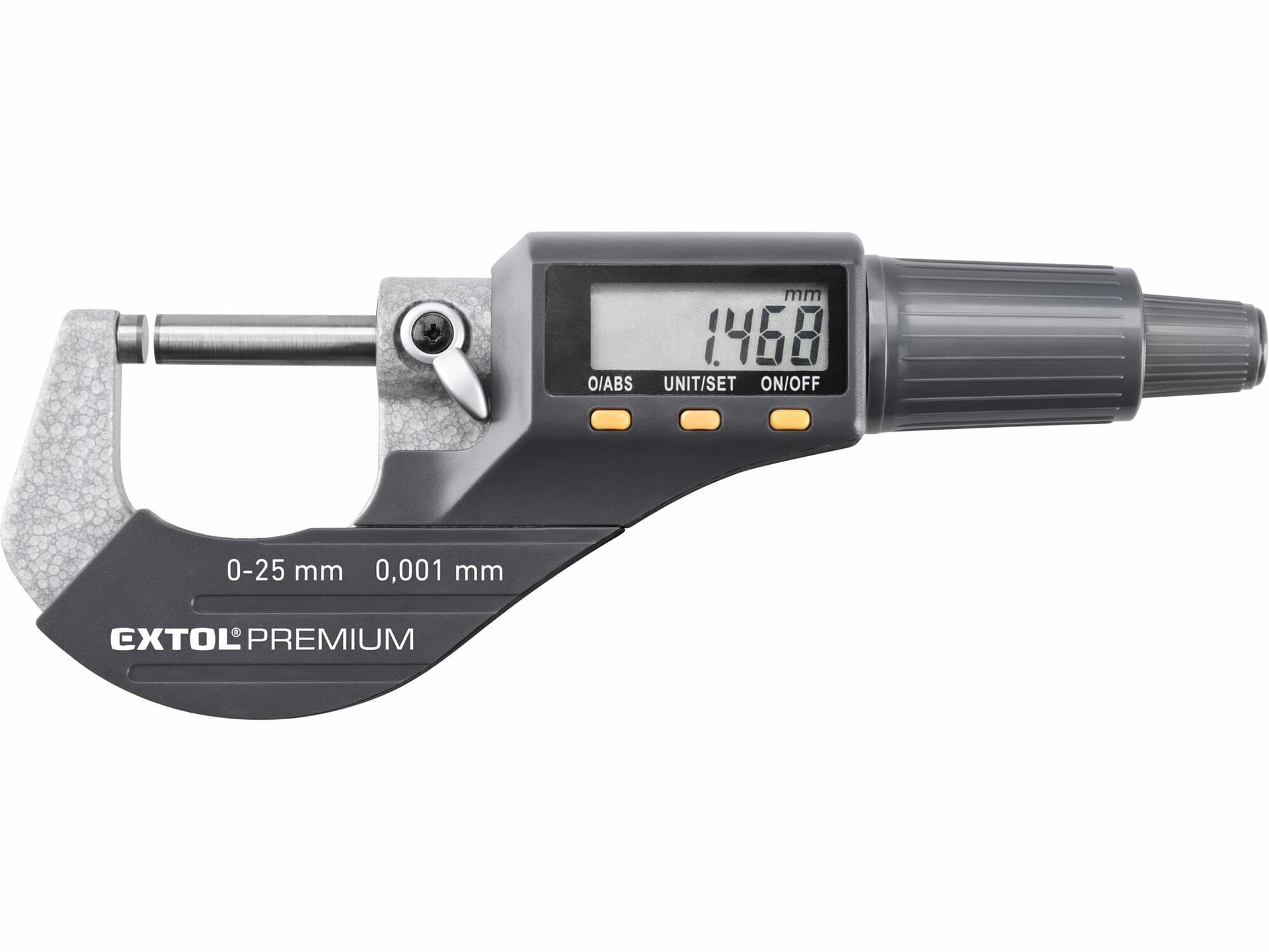 Mikrometer digitální, 0-25mm, plastové pouzdro