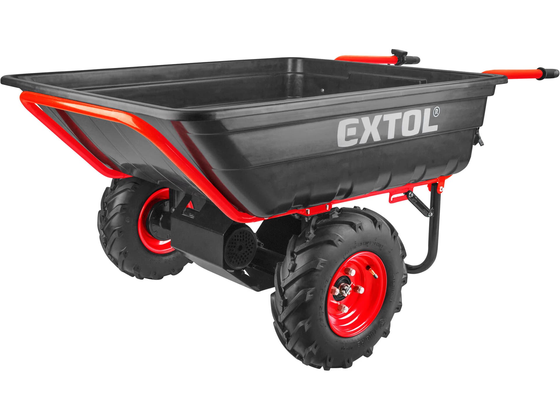 Kolečko dvoukolový na aku pohon, 1x 40V/6Ah, 225l, max. 400kg
