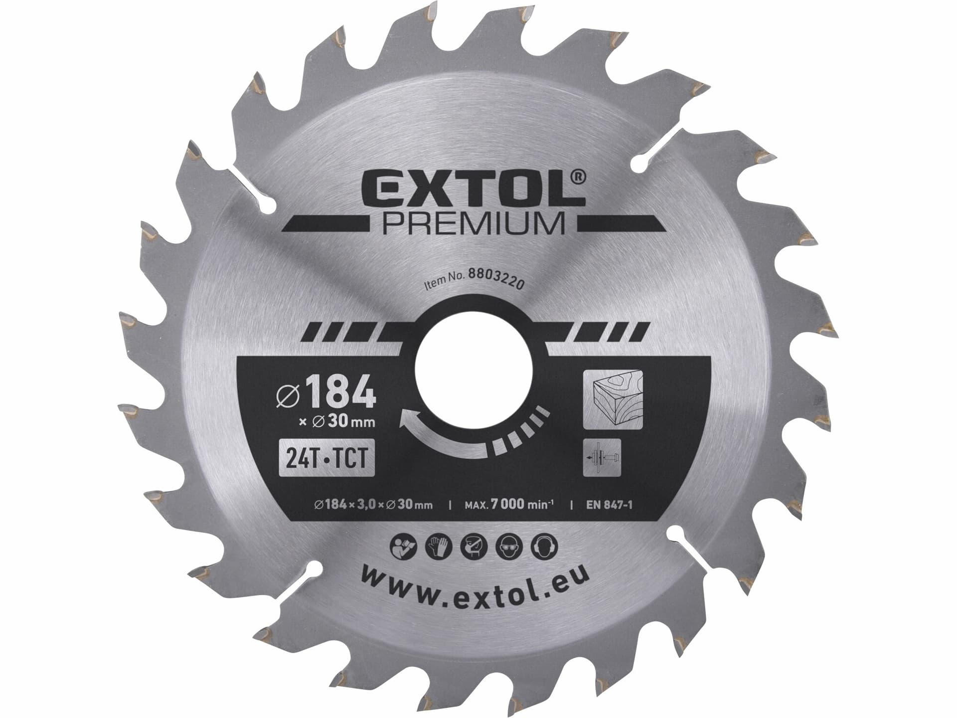 Kotouč pilový s SK plátkami, ø184x3,2x30mm, 24z