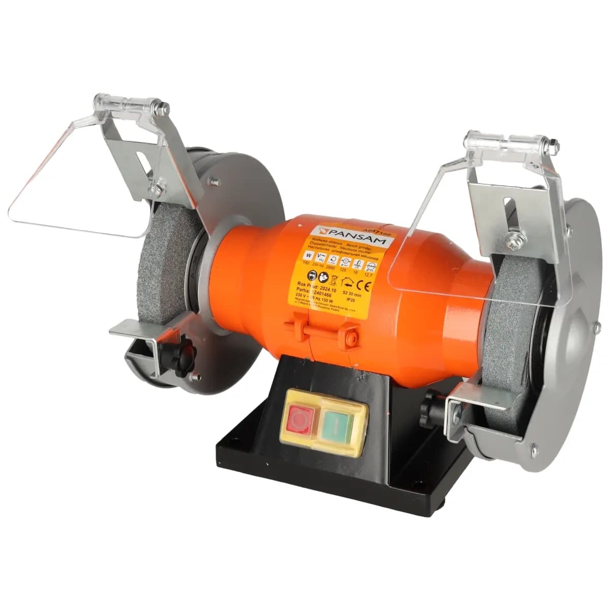 Bruska stolová dvoukotoučová 150W, 125x16x12,7mm, elektromagneticky bezpečnostní spínač (A067100)