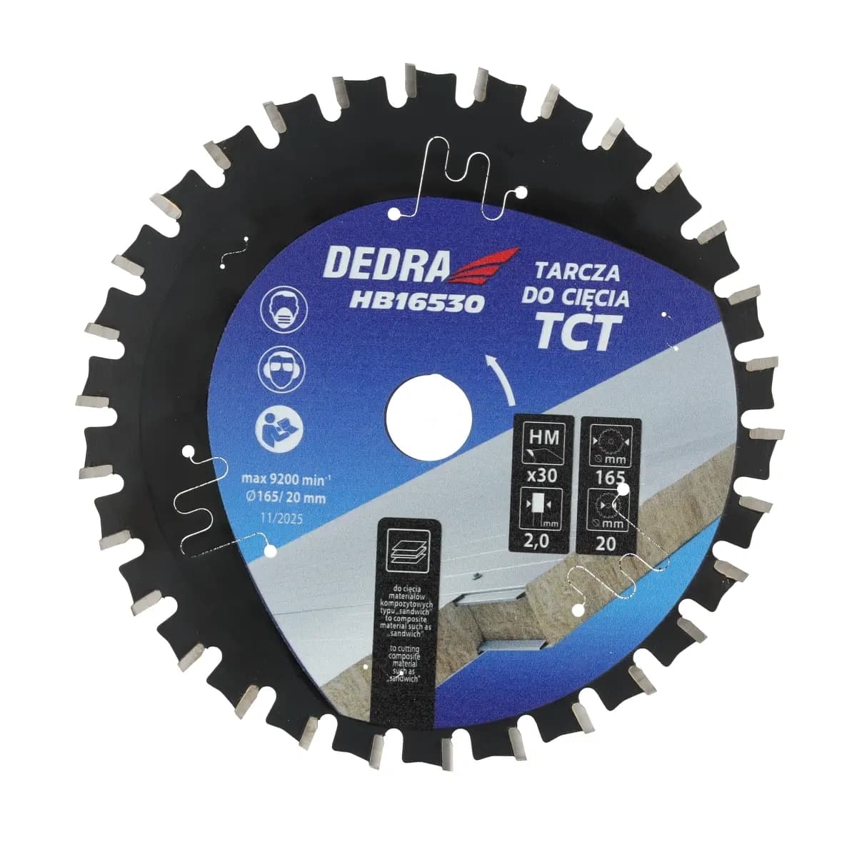 Multifunkčný řezací kotouč TCT pro sendvičové panely 210x2.0x2.6mm