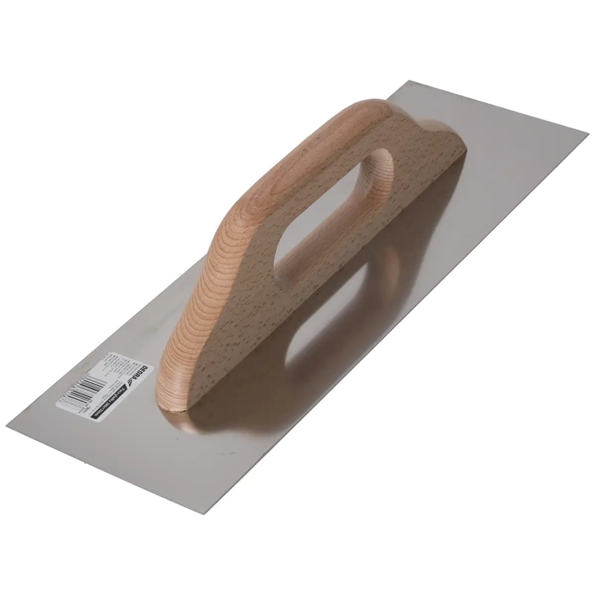 Hladké hladítko z nerezové oceli 380x130 mm s rukojetí z