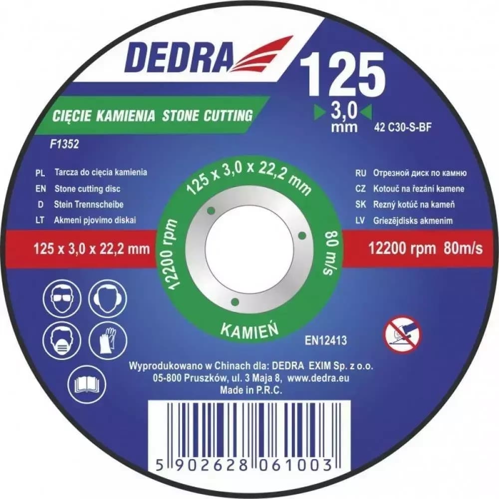 125x3,2x22,2 - řezný kotouč na kámen