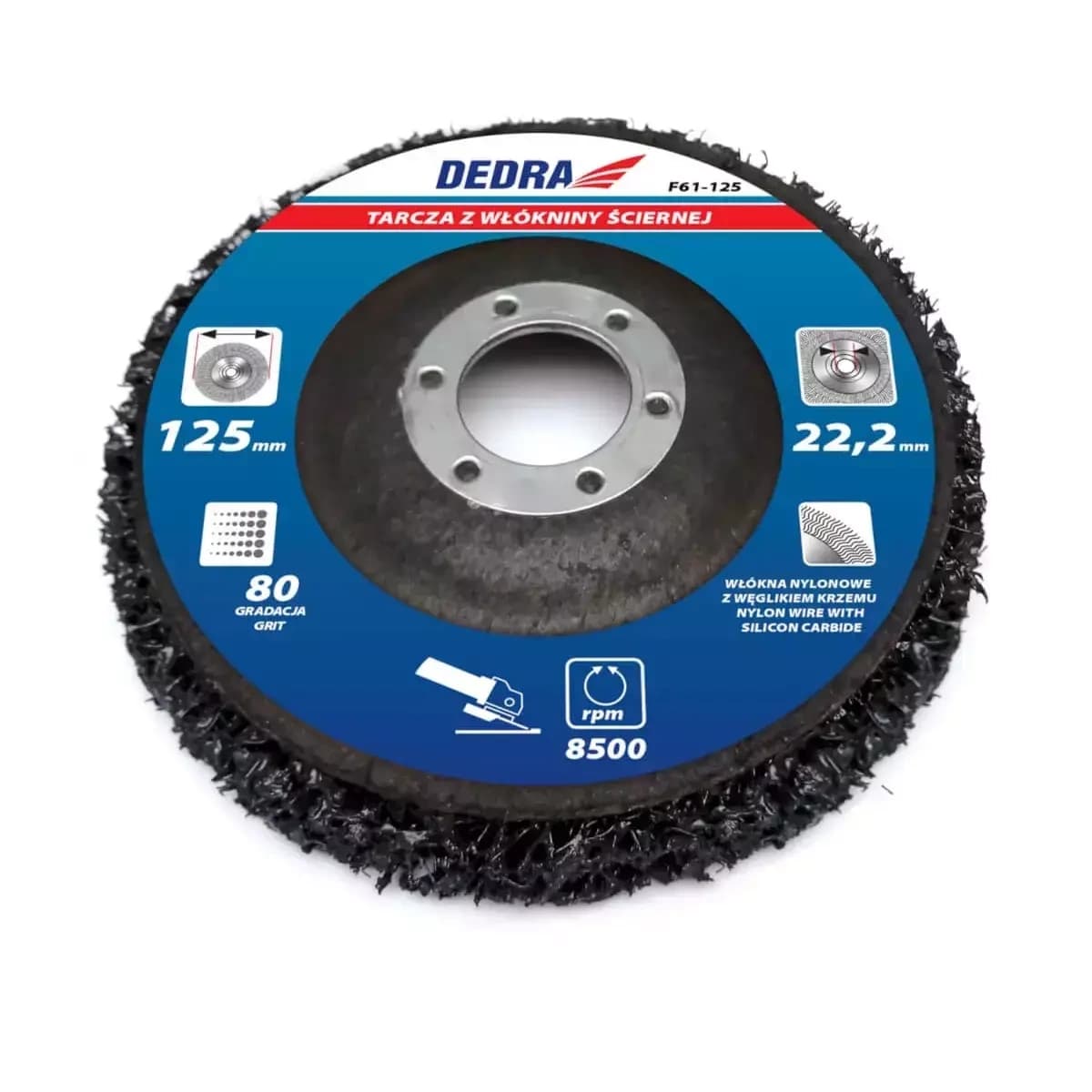 Kotouč z brusneho textilu 125mm, průměr otvoru 22.2mm