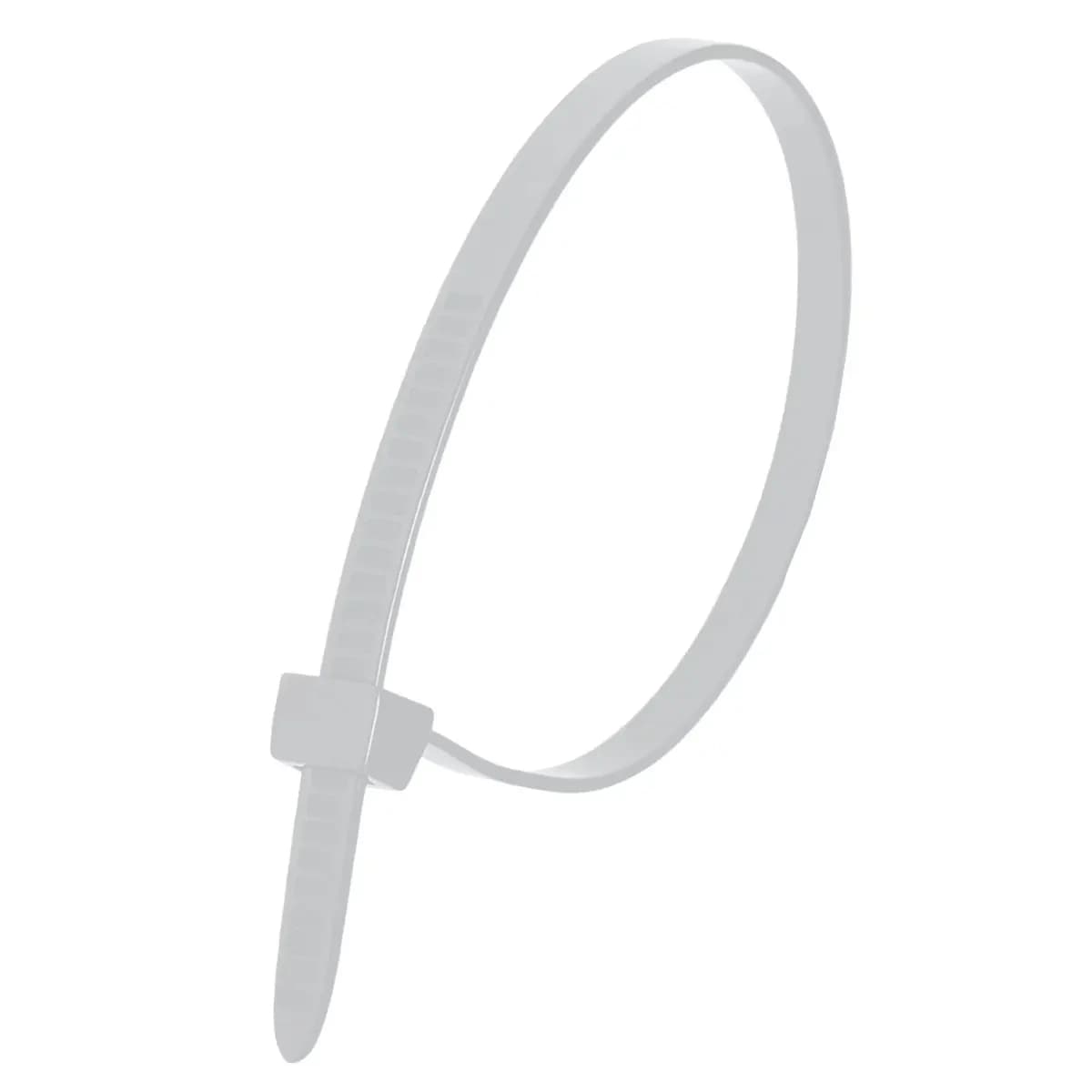 Nylonové stahovací pásky 2,5X100 mm bílá 100 ks (11B25102)