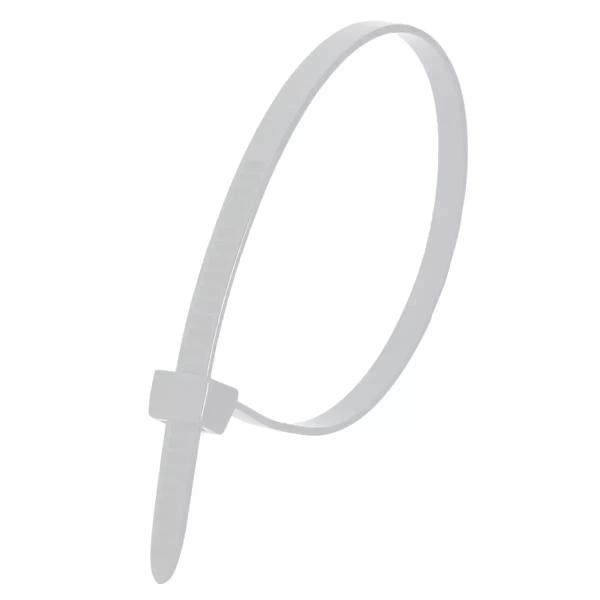 Nylonové stahovací pásky 7,6x370 mm bílá 100 ks