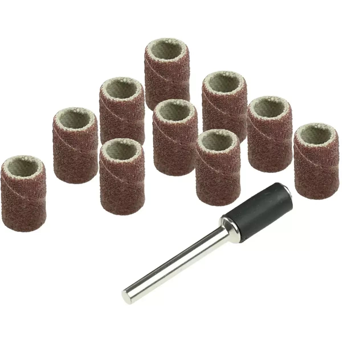 Brusny pás 6,3mm, K60,K120, souprava 11ks,(10+1 stopka 3,2mm)